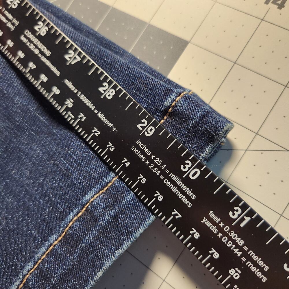 American Eagle Stretch Denim Blue Skinny Kick Bootcut Flare Jeans Size 8 Short - Picture 8 of 8